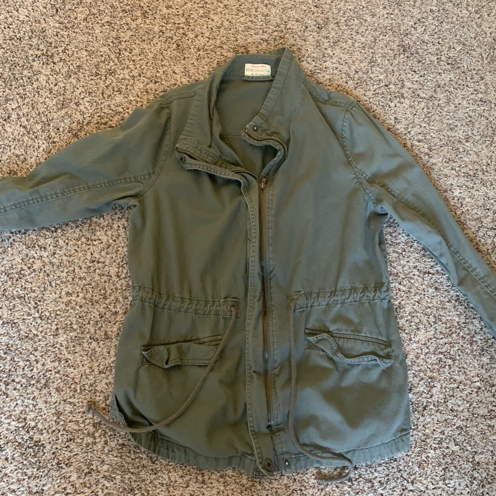 green jacket